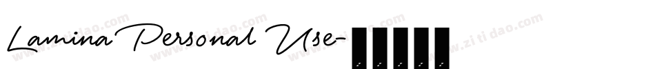 Lamina Personal Use字体转换